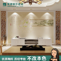 蒙娜丽莎瓷砖9001800陶瓷薄板彩雕背景墙电视沙发书房墙客厅新中式荷