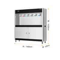 麦大厨 MDC-C44-QW-6E 380V 6KW 柜式龙头饮水机(二开四温 快接五级超滤)
