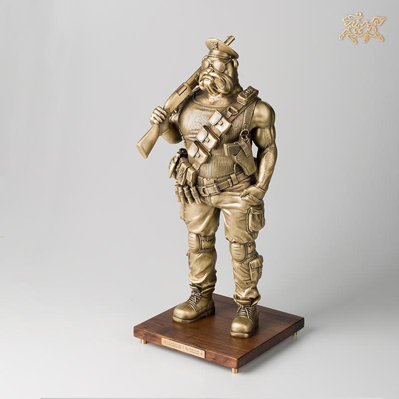 美帮汇全铜摆件《年度生肖纪念版之战斗狗》1000套图片