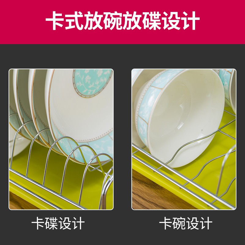 碗架厨房置物架家用放碗架碗柜沥水架碗架子储物架装碗碟筷收纳盒收纳层架 三维工匠高清大图