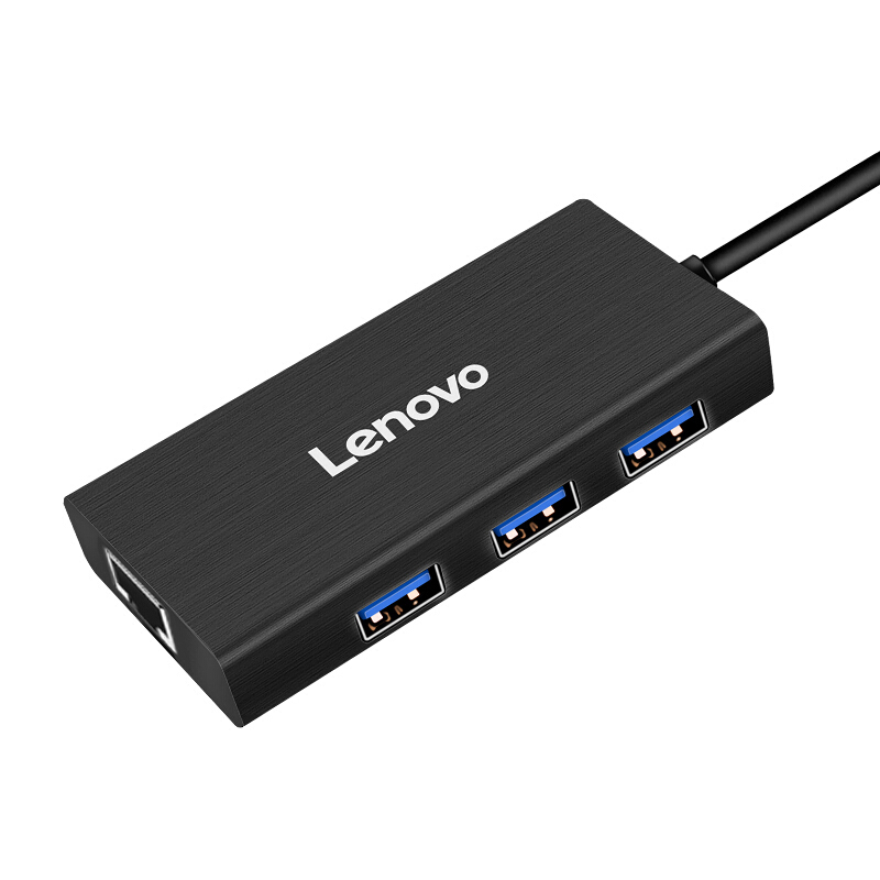 联想(Lenovo) LP0802 USB扩展坞Type-C USB转RJ45网卡网口网线分线器转换器