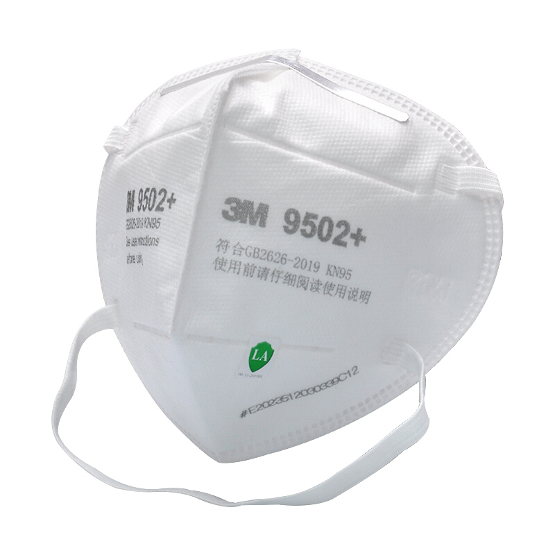 3M口罩9501+防尘口罩KN95防飞沫口罩防雾霾pm2.5防工业粉尘男女骑行透气打磨防护口罩高清大图