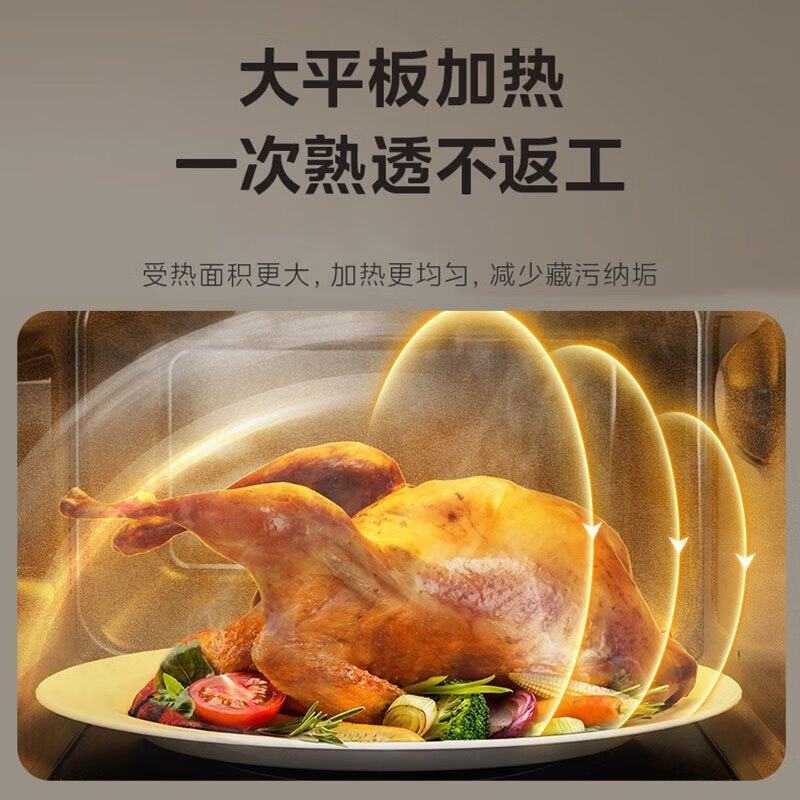 美的(Midea)微波炉700W微波高效加热18L家用容量双旋钮极简操控 PM1A1高清大图