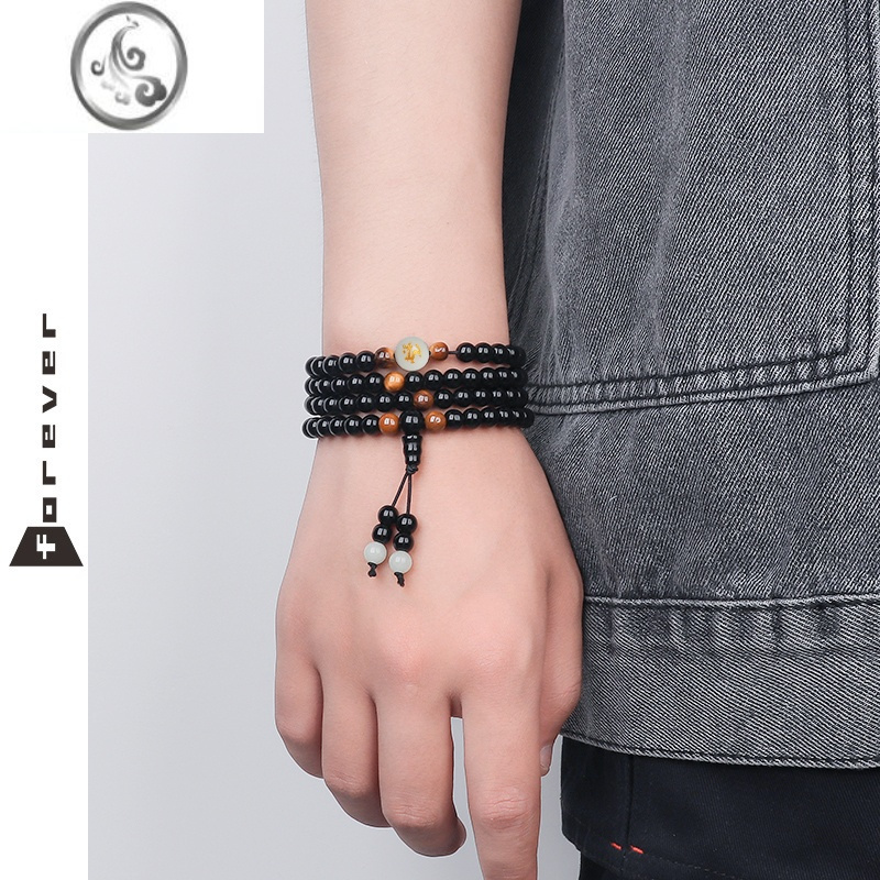 jimi手链男潮高级感个性夜光珠十二生肖男士佛珠手串男生珠子串珠首饰