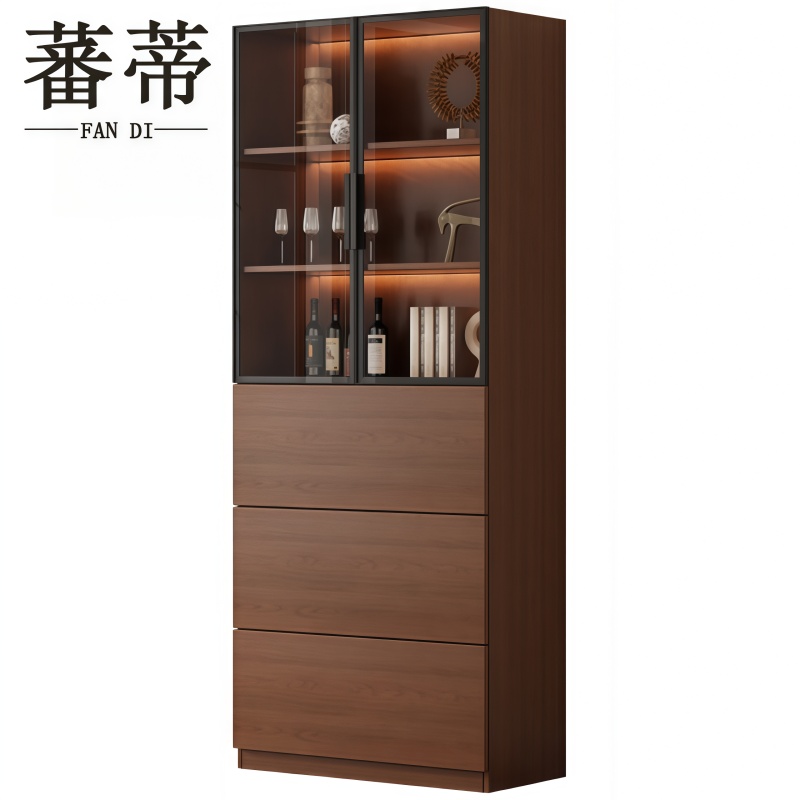 胡桃木书柜高清大图