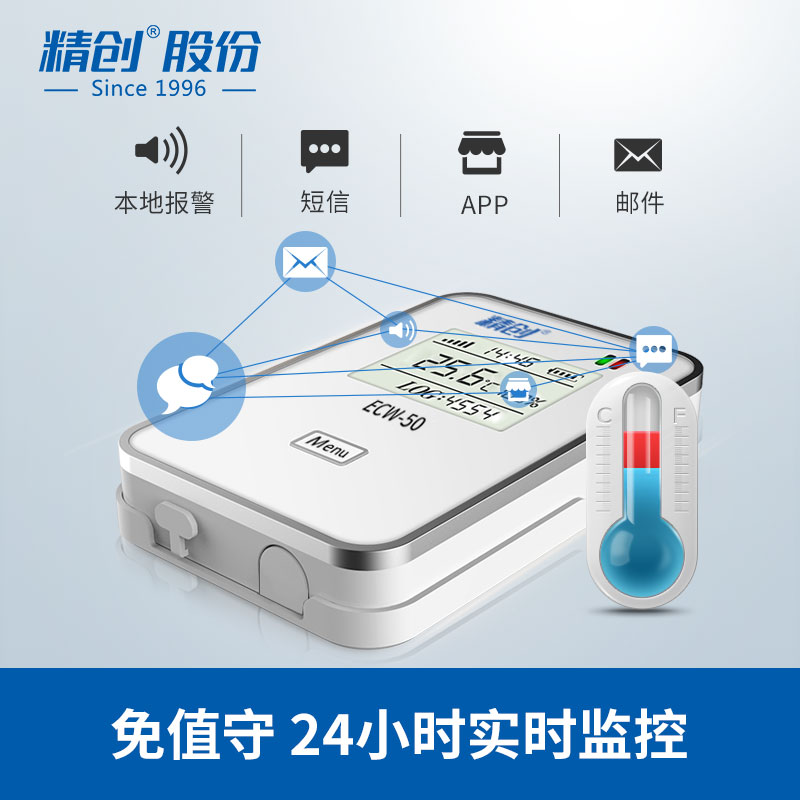 RCW-360冷链温湿度记录仪 无线远程报警冷藏车gprs大棚温度计 三维工匠 RCW-360内置温湿度4G高清大图