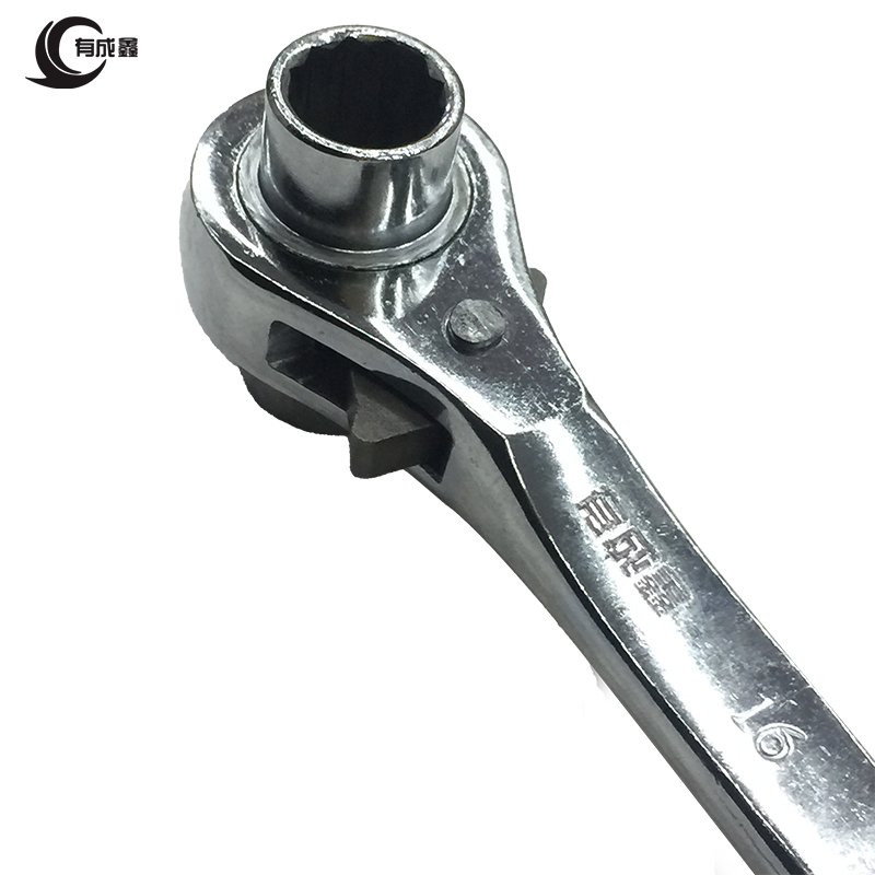有成鑫 16*18 尖尾棘轮扳手 尖柄棘轮快速扳手 尖双向套筒自动扳手 个高清大图