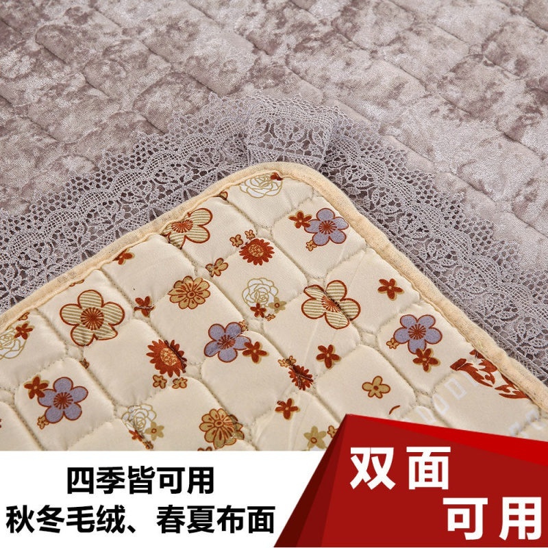 冬季毛绒床垫单双人宿舍折叠床榻榻米垫子可机洗床罩毛毯
