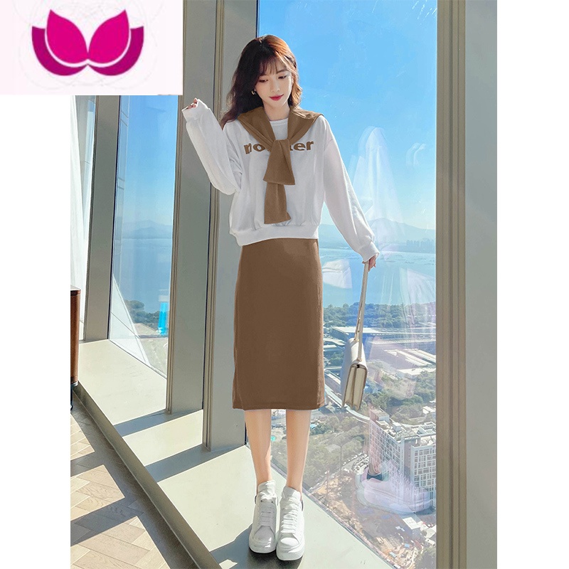 七斓春装女装套装2023年新款活泼减龄早春穿搭奶呼呼的卫衣套春季高清大图