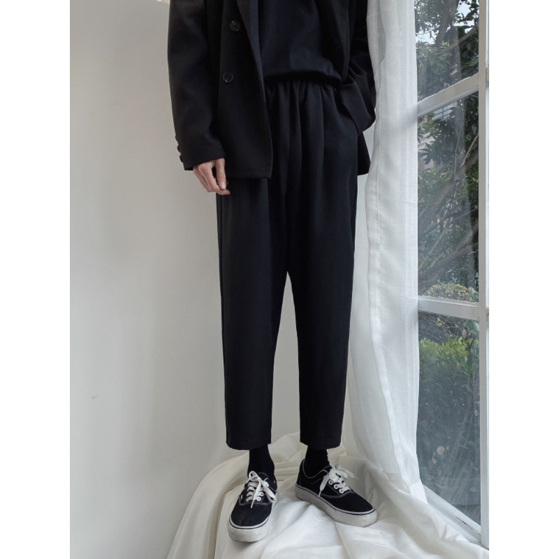 春秋季西装裤男士直筒宽松裤子百搭休闲长裤韩版潮流大码胖子西裤西裤