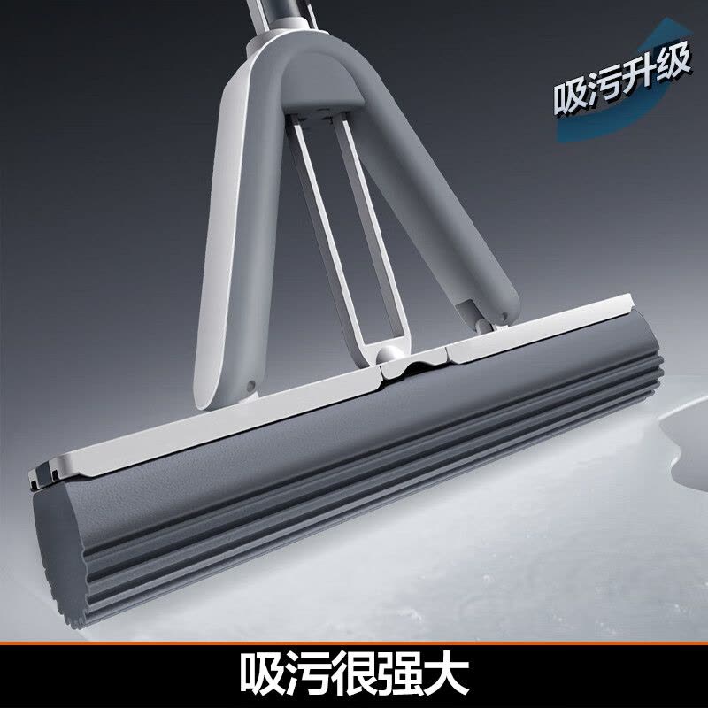 大卫 M14胶棉拖把38cm海绵头杆长135cm2头 PVA胶棉对折挤水图片