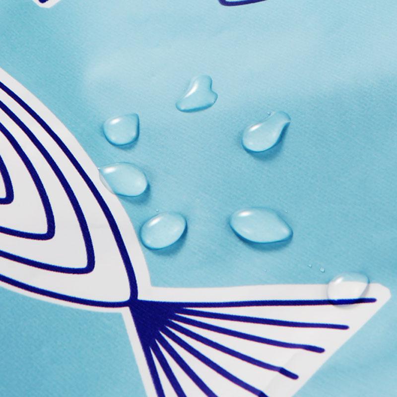 隔离卫生间用挡水帘布隔水淋浴浴室洗手间帘洗澡防水清新免打孔欧 三维工匠浴帘高清大图