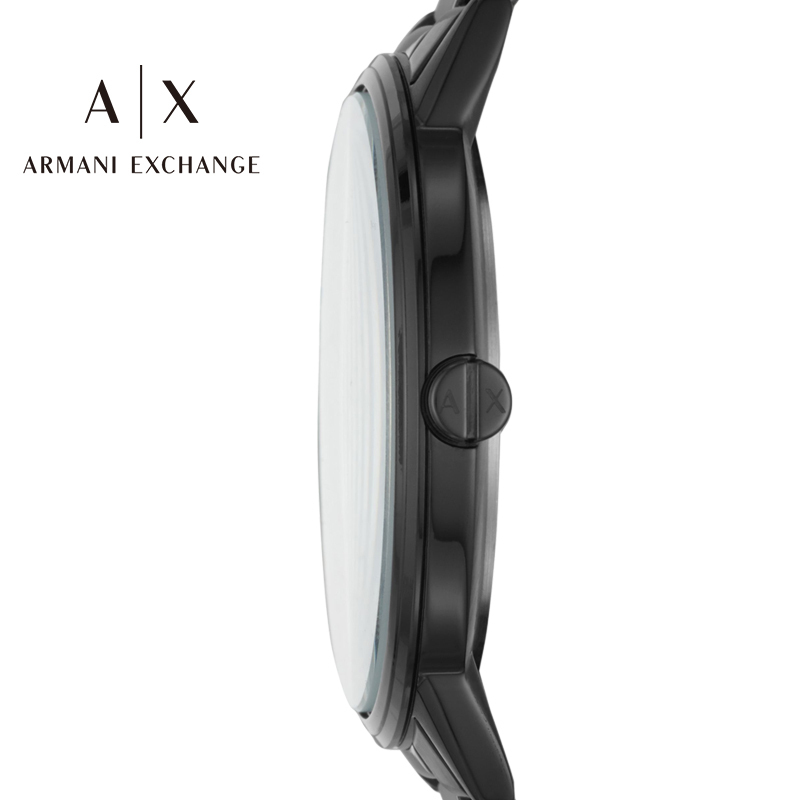 AX ARMANI EXCHANGE男士石英表黑色钢带时尚AX2701