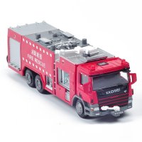 凯迪威 1:50合金水罐消防车 工程车模型 消防救援车仿真车模玩具625013