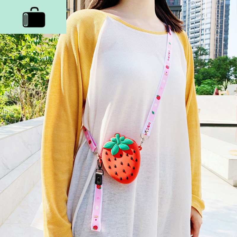 2020流行小众包包牛油果可爱斜挎背包硅胶卡通零钱包少女心造型包NEW LAKE高清大图