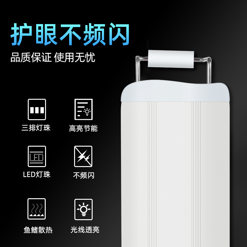 鱼缸灯led防水缸灯超亮专业用水族箱蓝白小型节能照明迷你夹灯高清大图