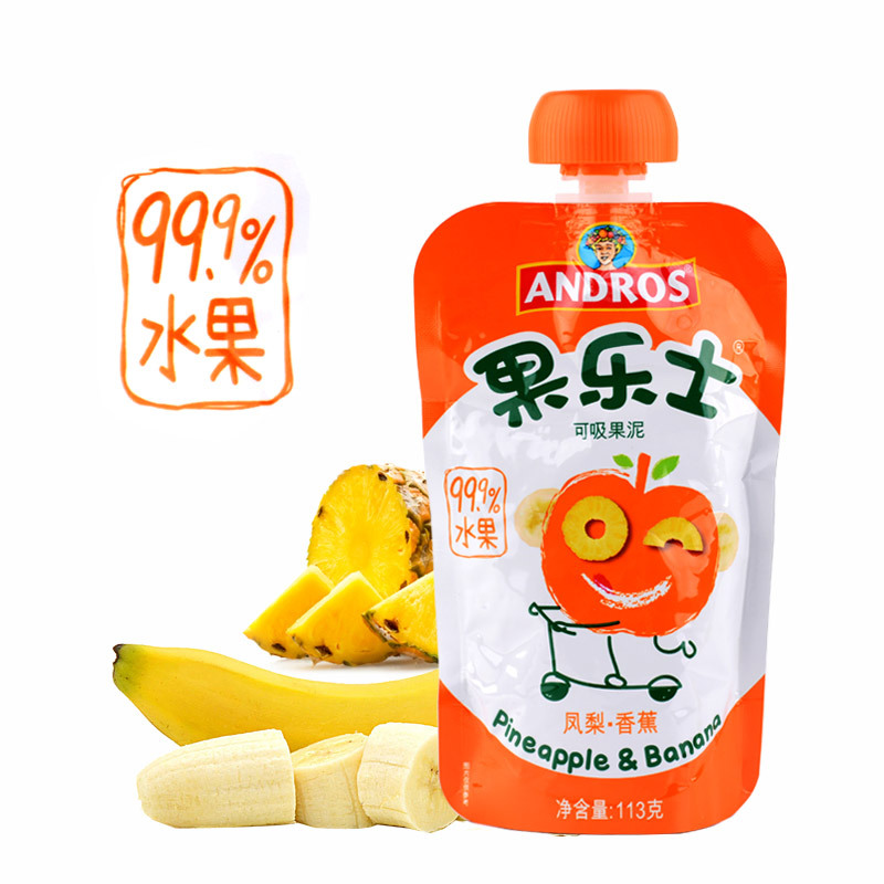 安德鲁果乐士凤梨香蕉可吸果泥