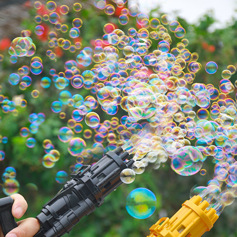 菲妮朵儿网红加特林泡泡玩具枪自动喷泡泡枪电动吹泡泡机男女孩玩具