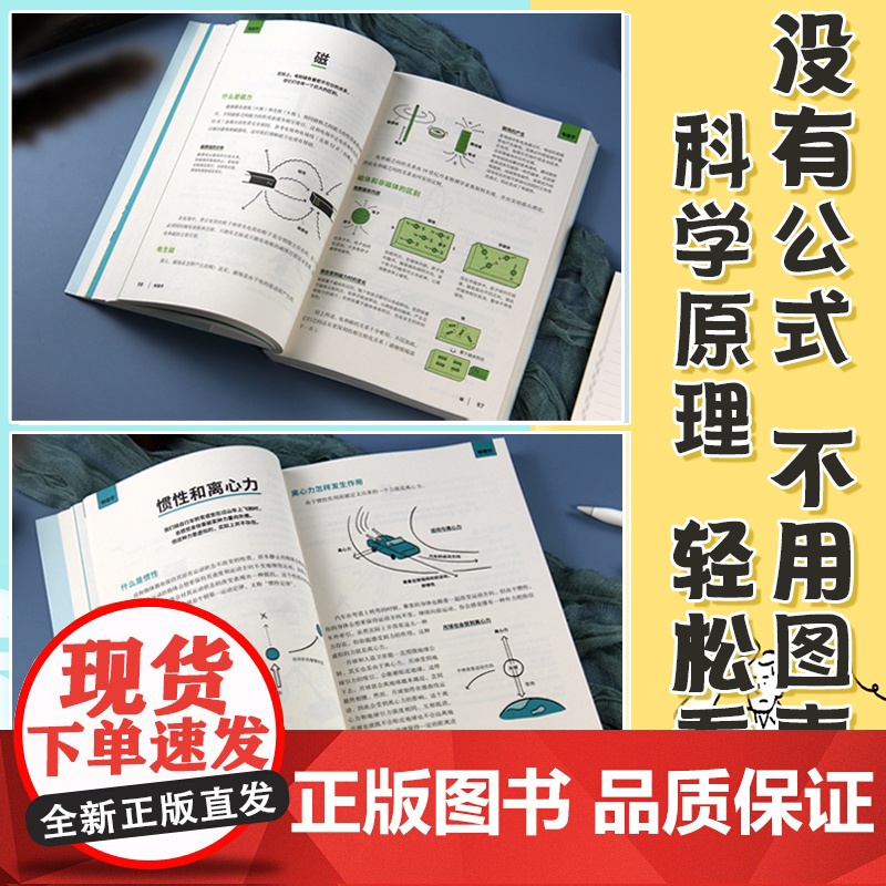 1分钟懂科学 图解100个科学基本名词 趣味图解物理、电磁、化学、生物、地理、宇宙6大领域 科普热词 一分钟懂科学高清大图