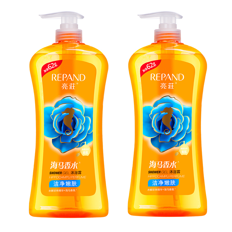 亮庄沐浴露 亮庄海马香水沐浴露(洁净嫩肤)1000g*2【价格 图片 品牌
