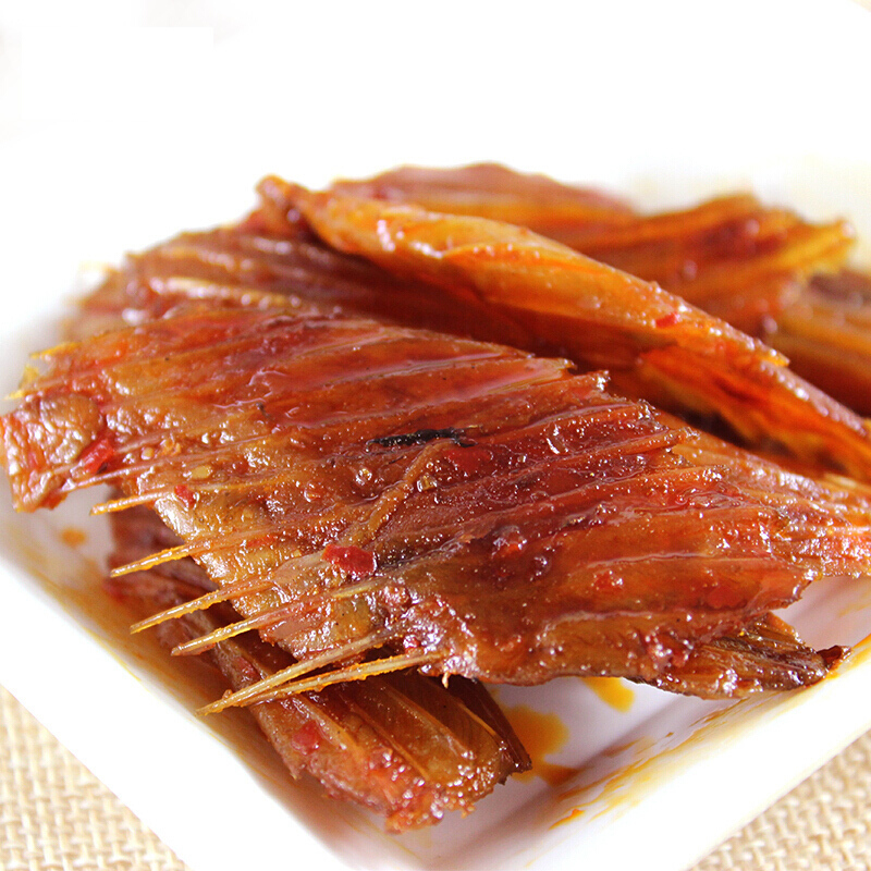 好照头（Haozhaotou） 湖南特产好照头好兆头黄金鱼翅渔翅香辣味鱼排休闲小吃零食鱼干鱼刺40包