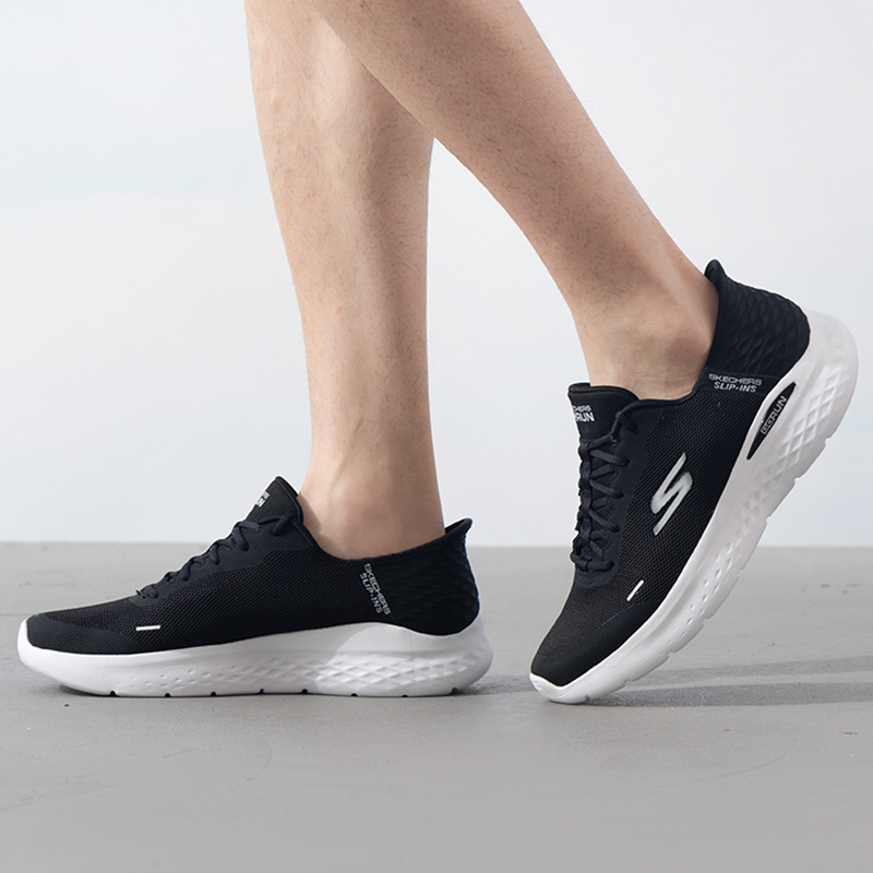 Skechers斯凯奇男鞋新款透气运动休闲鞋健步鞋220934-BKW ZP