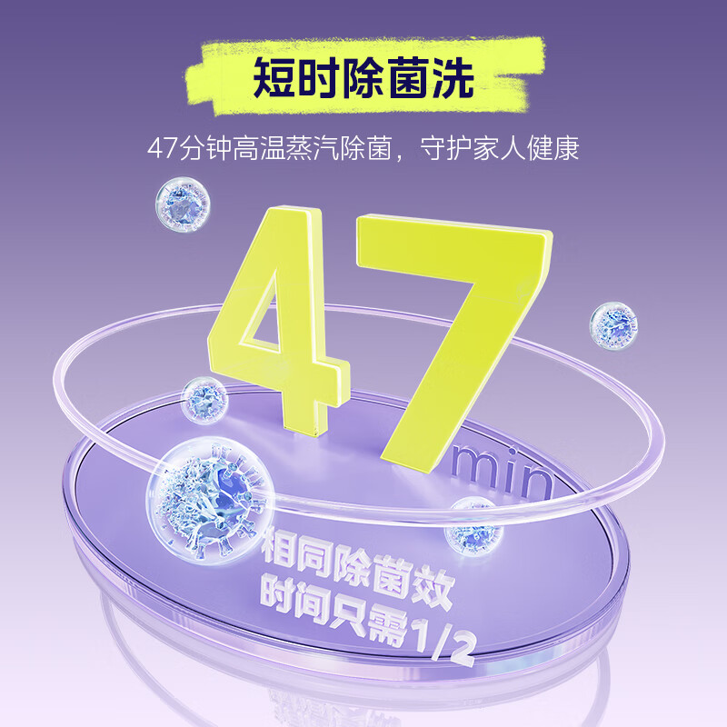 美的(Midea)纯平自由嵌滚筒洗衣机全自动 洗烘一体机 10公斤 1.21高洗净比MD10V56T 以旧换新 补贴高清大图