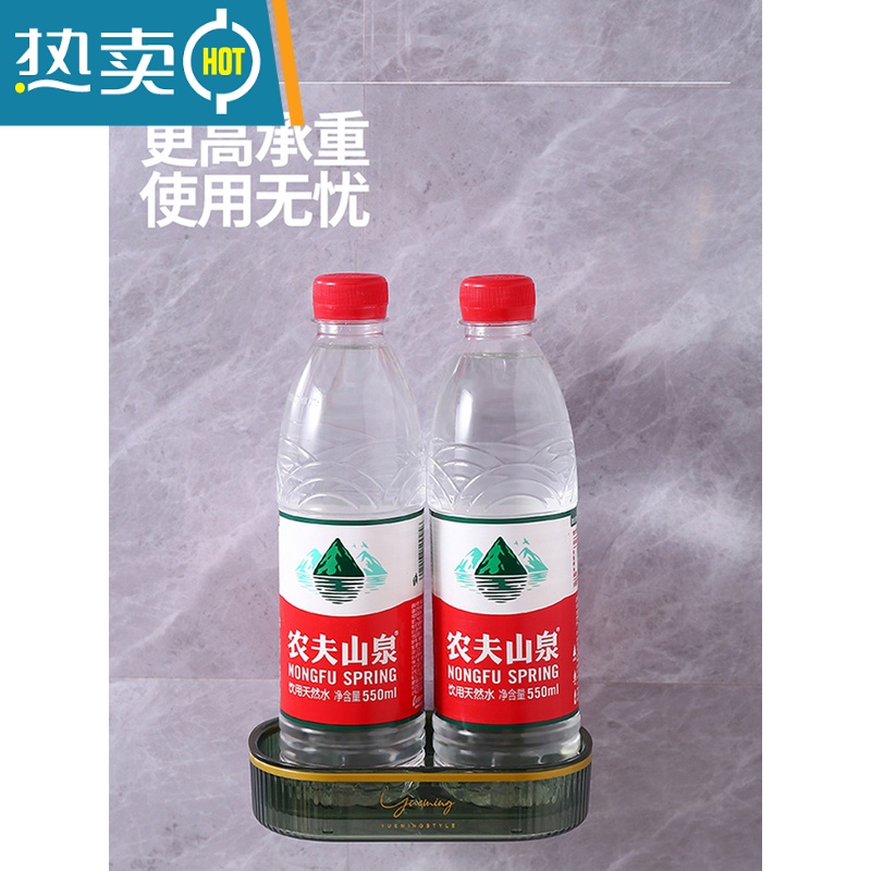 敬平肥皂盒壁挂式免打孔沥水置物架家用卫生间轻奢风肥皂架香皂盒 月光白高清大图