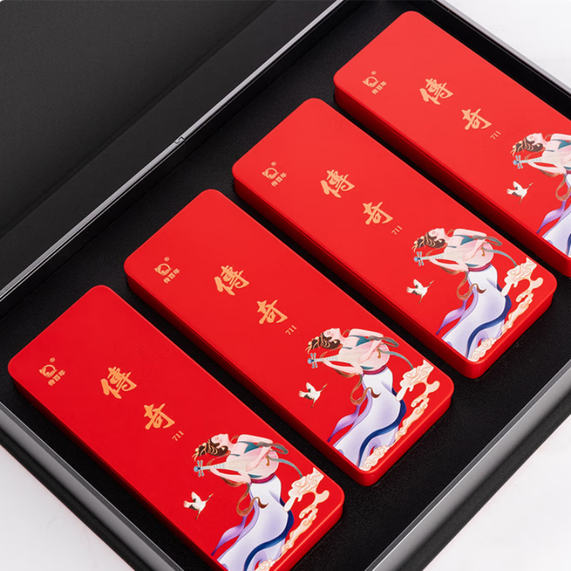 传百年茶叶 传奇711武夷岩茶马头岩肉桂 礼盒装 68g/盒(8.5g*8泡)高清大图