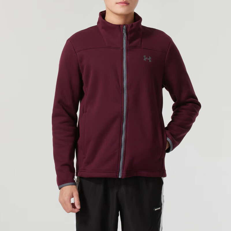 安德玛(Under Armour)外套男子新款三合一防泼水户外防风保暖训练健身运动冲锋夹克1371585-002 ZP高清大图