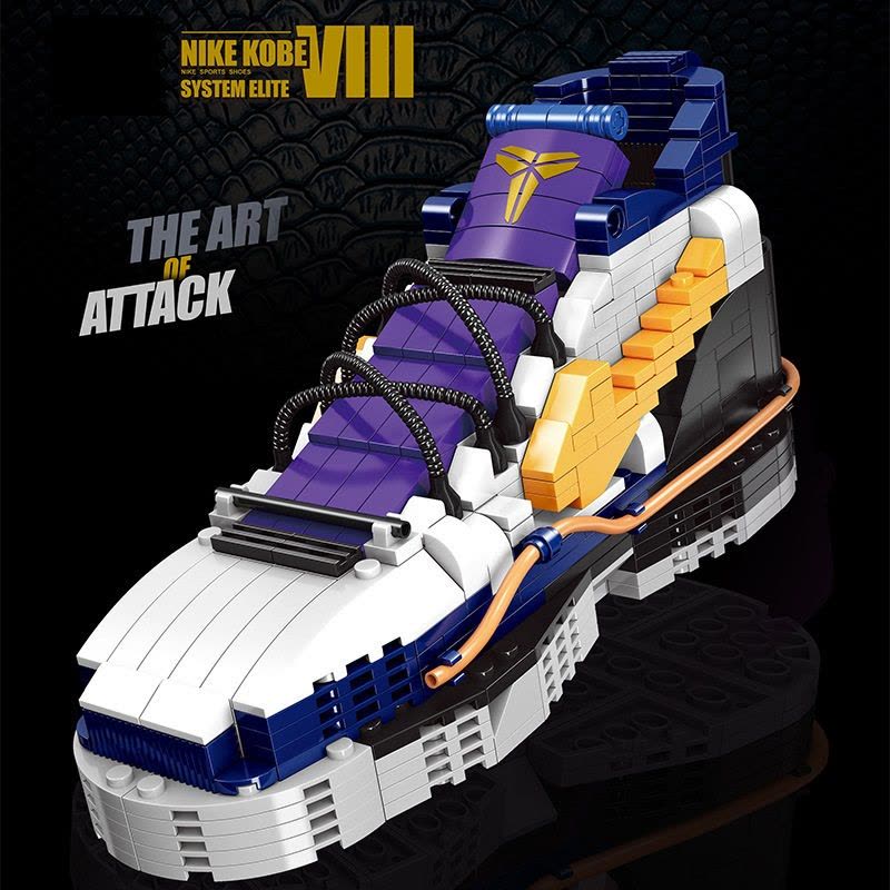 科比积木收藏版NBA黑曼巴湖人乔丹詹姆斯库里麦迪纪念手册拼装拼插积木送男友男生礼品生日礼物玩具 科比图片