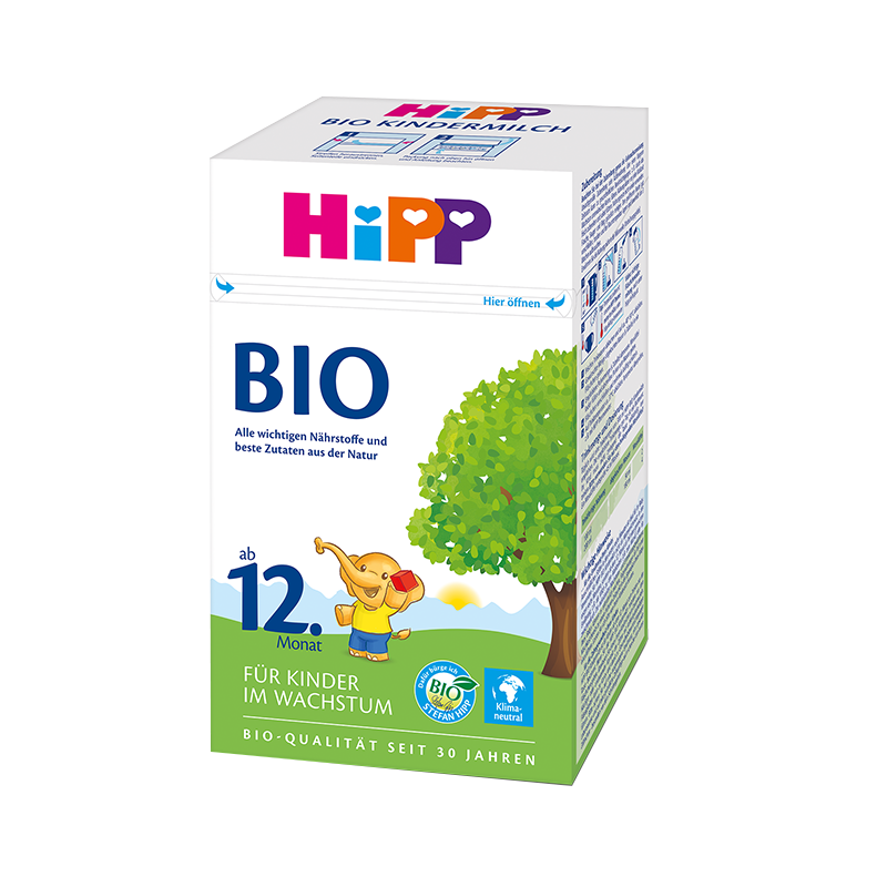 [4盒装 新效期2025年12月后]德国本土喜宝Hipp婴幼儿Bio有机配方奶粉4段12段1-3岁;3岁以上600g/盒