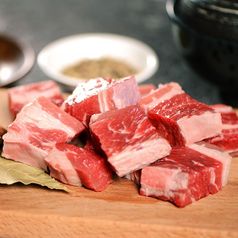 伊赛(yisai)澳洲精品牛腩块*1袋装 800g 速冻牛肉