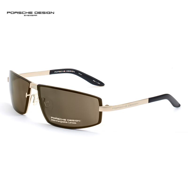porschedesign保时捷太阳眼镜男款超轻时尚钛材质驾驶墨镜p841767mm