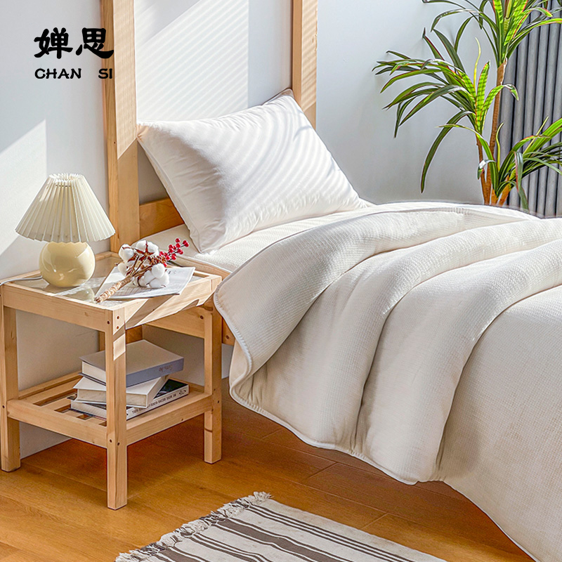 婵思 员工宿舍全棉格子六件套高清大图
