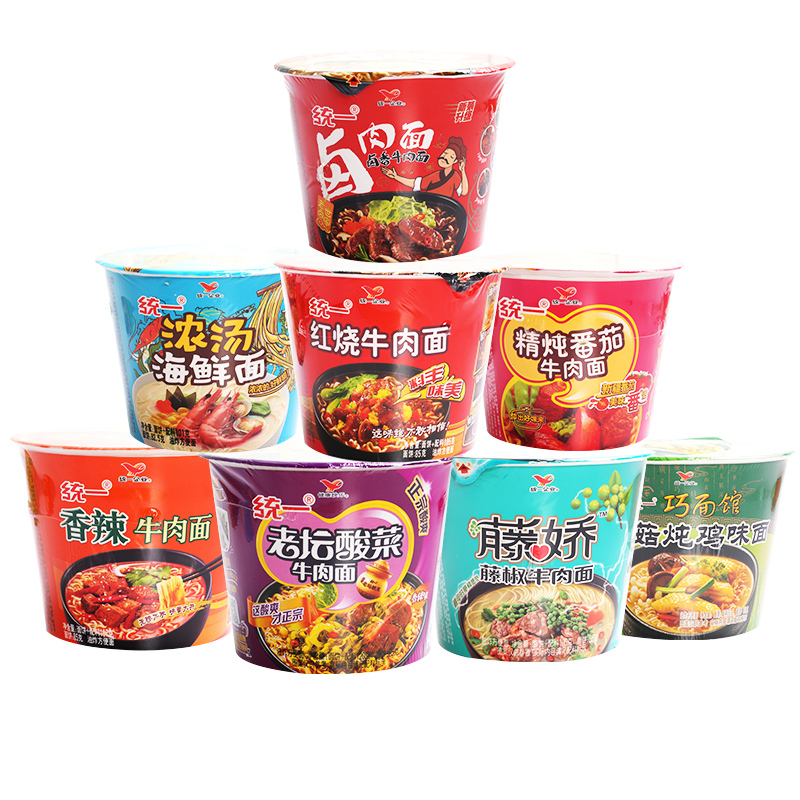 统一 来一桶 桶装面 多种口味 整箱装