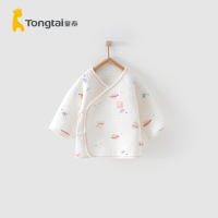 童泰(TONGTAI)秋冬0-3月新生婴儿男女宝宝保暖家居服加厚斜襟系带和服上衣小童宝宝内衣