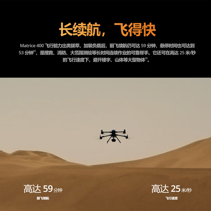 大疆(DJI)Matrice 400 经纬M400中型测绘旗舰机含TB100电池*1+禅思L3镜头+智图标准版永久提货卡高清大图