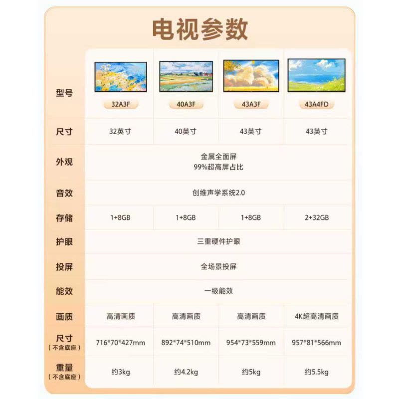 创维移动电视艺术电视 壁纸随心屏投屏可移动横屏竖屏可切换图片