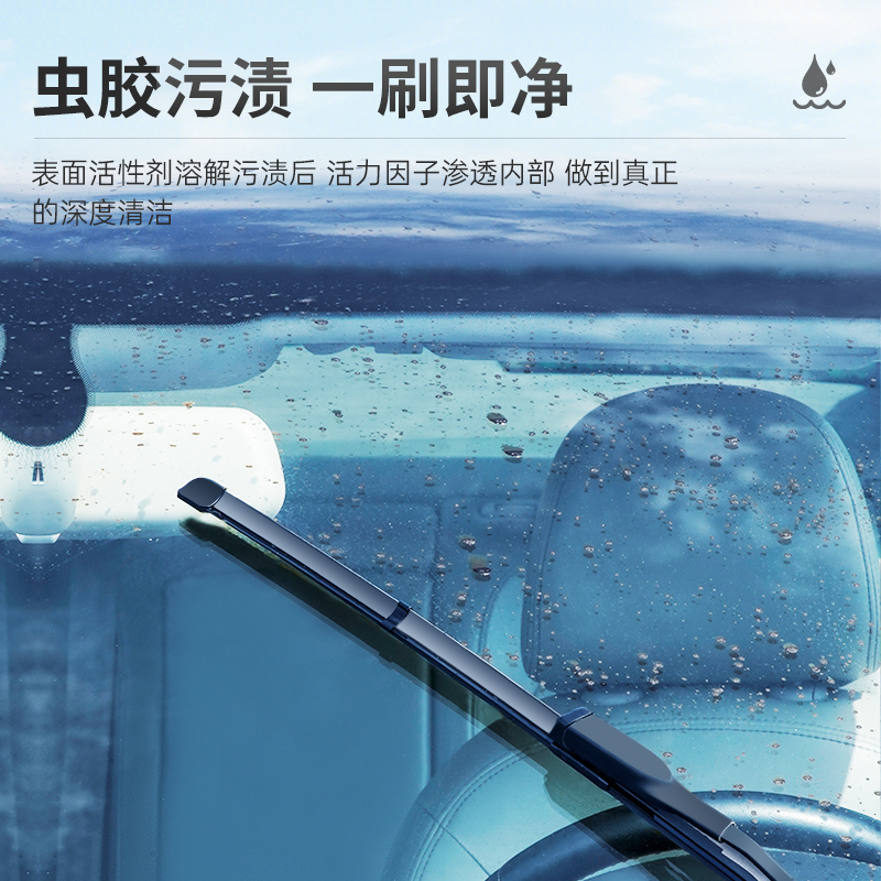 固特威玻璃水汽车冬季防冻零下15度车用雨刮水清洗液四季通用去油膜6瓶装