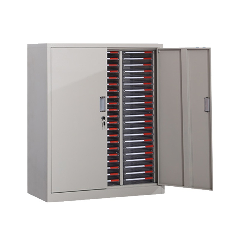 凌迪星带门文件柜86*39*100cm台高清大图