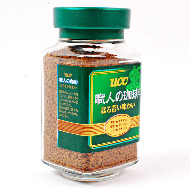 [偏苦口感]悠诗诗(UCC)绿标精品速溶职人咖啡 90g/瓶 进口咖啡粉 速溶咖啡 黑咖啡 冲调饮品 日本进口高清大图