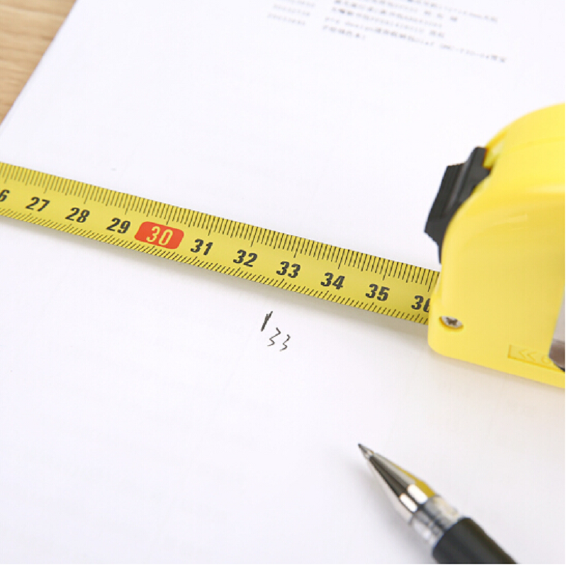 晨光标准5m钢卷尺测量钢卷盒尺伸缩尺aht99103