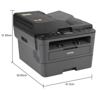 兄弟(brother)DCP-L2550DW A4黑白激光一体机(打印复印扫描)支持有线/无线网络打印 自动进稿器