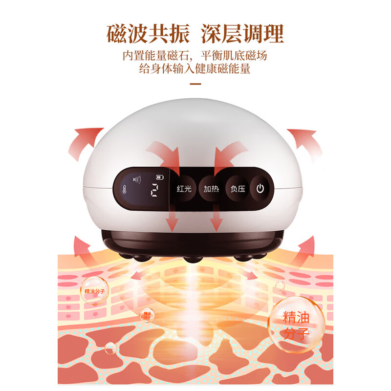 西屋Westinghouse电动刮痧仪家用智能真空拔罐器经络按摩吸痧走罐仪拔火罐神器 强吸力秒出痧 WGS-L1高清大图