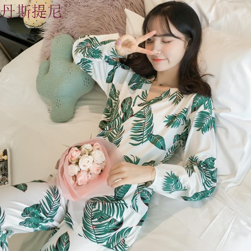 睡衣女秋长袖纯棉日系和服甜美可爱韩版清新学生春秋冬家居服套装