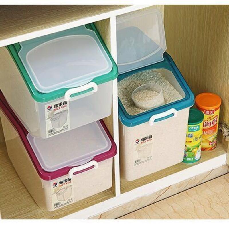 家用防潮防虫20斤30斤50斤米缸10kg密封面粉装米桶储