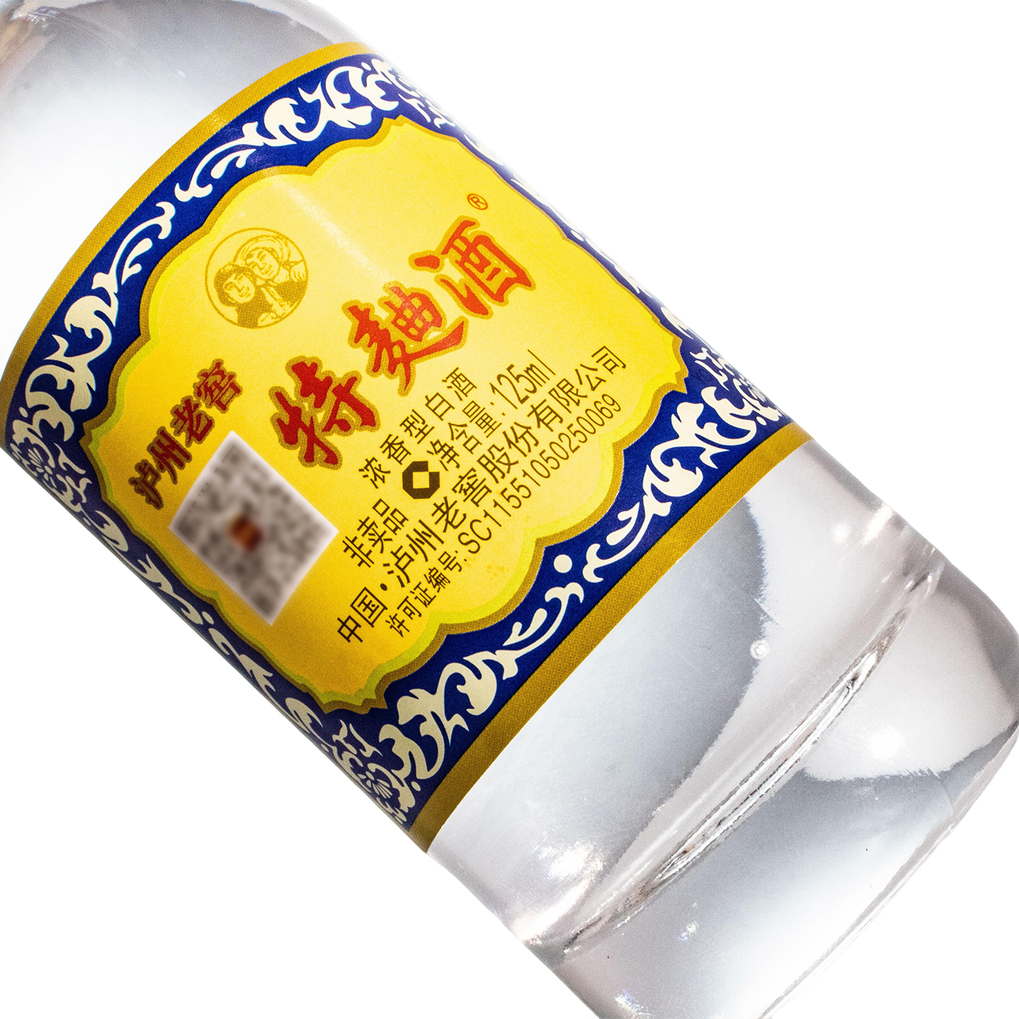 泸州老窖 特曲60版 38度125ml*12 浓香型白酒 光瓶版高清大图