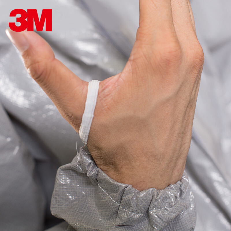 3M 4570防护服防强酸碱化学液体/防细菌微生物 医药加工防化服 M# 1件高清大图