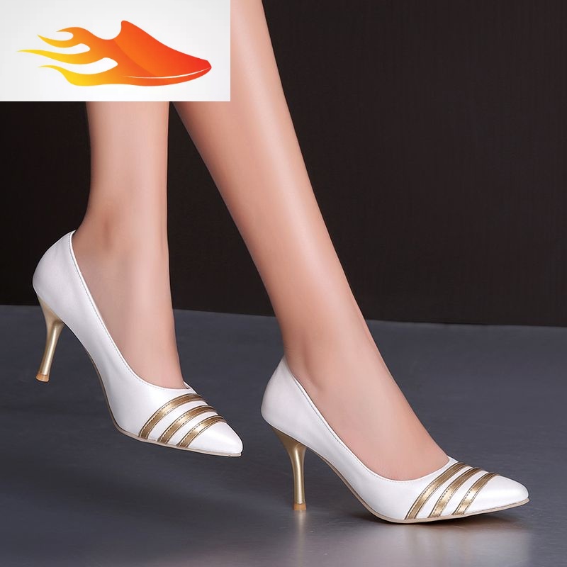 白色高跟鞋44